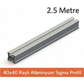 Resim Güneş Paneli Montaj Profili Alüminyum 2,5 Metre Sigma Raylı 