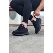 Resim Wagoon WG063 Kömür Triko Erkek Spor Ayakkabı 