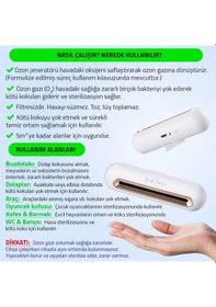 Resim Upway Kötü Koku Hava Temizleyici Sterilizatör Mini Ozon Cihazı - Araç Buzdolabı Pet 