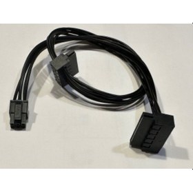 Resim Mini 6 Pin Sata Kablo Small 6 Pin Sata Kablo 6 Pin 2 Sata Power Kablo 45 Cm 