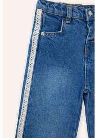 Resim Defacto Culotte Jean Pantolon Kız Bebek G8158a526spnm28 Mavi-nm28 