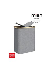 Resim Mıen-6k03 150 Litre Çift Bölmeli Katlanabilir Çamaşır Sepeti Gri 