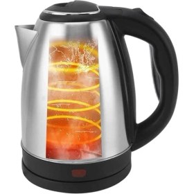 Resim Elektrikli Paslanmaz Çelik Su Isıtcı Çelik Kettle 1.8 Lt. Uzun Ömürlü 