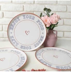 Resim Enjoy Your Servis Tabağı 28 Cm 4 Adet 22973 Açık 