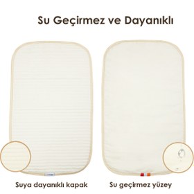 Resim Modakids Su Geçirmez Alt Açma Minderi Bakım Pedi Örtüsü Bebek Bezi Değiştirme Matı 