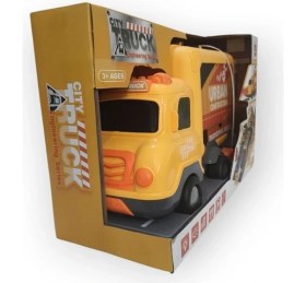 Resim Sürtmeli Müzikli Işıklı Iş Makinalı Arabalı 25 Parçalı Set 