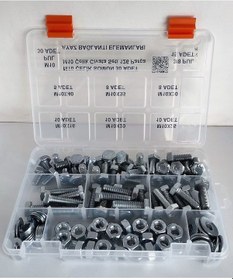 Resim Ayaz M10 Çelik Civata Seti Anahtar Başlı 126 Parça 