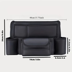 Resim Chuangyinshop 1 Adet Çok Fonksiyonlu Araç Koltuğu Düzenleyici Saklama Çantası Evcil Hayvan Bariyeri Araç Mendillik 