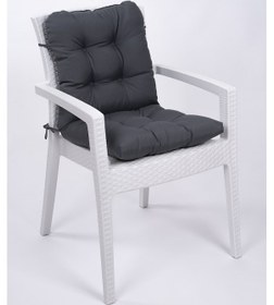 Resim Altınpamuk Neva Pofidik Arkalıklı Özel Dikiş Sandalye Minderi Lacivert 