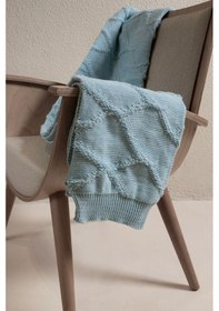 Resim Espuma De Mar Mavi Tek Kişilik Battaniye 160x220 37146 Mavi 