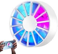 Resim tacery Cep Telefonu Soğutucu | Renkli Işıklı Mini Telefon Radyatörü,Çoğu Cep Telefonu Modeli için Mükemmel Hızlı Isı Yayımı, Düşük Gürültülü Soğutucu Soğutma Fanı 