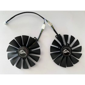 Resim Everflow Asus Rog Strıx Dual Rx 580 570 470 Gtx 1050ti Gtx1080ti Fan 