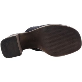 Resim Albishoes Albini 26y1101026 Hakiki Deri Topuklu Kadın Terlik Siyah 