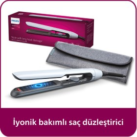 Resim Philips Saç Düzleştirici Bhs520/00,bukle Özelliği,argan Yağı Katkılı,iyonik Bakım,kılıf Hediyeli 