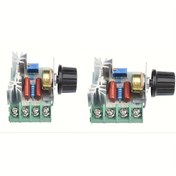 Resim 2 adet 2000W PWM AC Motor Hız Kontrol Cihazı Modülü - Ayarlanabilir Voltaj ile Dimmer Regülatörü, Verimli Güç Dağılımı için Düşük Gürültülü Çalışma, Ev ve Endüstriyel Kullanım için İdeal 