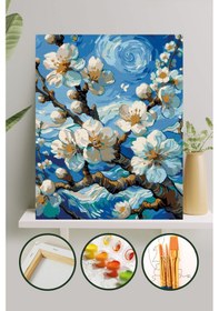 Resim Sayılarla Boyama Tuval Seti 40x50 Cm - Bahar Dalı 