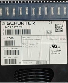 Resim 3403.0176.24 Schurter 10a 250v Smd Sigorta 3 Adet 