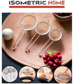 Resim Çelik 3 Boy Çay Süzgeçi 3lü Süzgeç Gümüş - Gri 