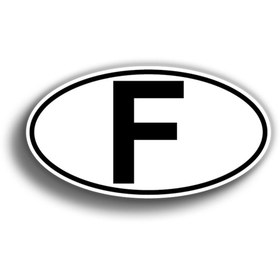 Resim Fransa 13x8 cm Sticker 