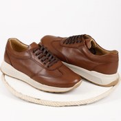 Resim TABA ANTİK Gön Hakiki Deri Yuvarlak Burun Bağcıklı Günlük Erkek Sneaker 01933 
