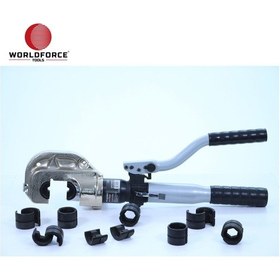 Resim Worldforce 11184 Hidrolik Kablo Papuç Sıkma ve Hidrolik Hortum Sıkma Seti 11 Ton 