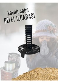 Resim Kovalı Soba Pelet Izgarası 