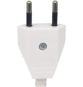 Resim Toptan Siyah Beyaz 250v 2.5a Euro Güç Kablosu Fiş 2p Polarite 