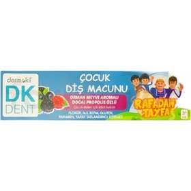 Resim Dermokil Dk Dent Rafadan Tayfa Orman Meyve Aromalı Vegan Çocuk Diş Macunu 50 ml 