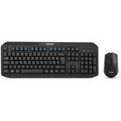 Resim Everest Km-8000 Siyah Kablosuz F Multimedia Klavye + Mouse Set 