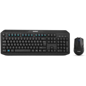 Resim Everest Km-8000 Siyah Kablosuz F Multimedia Klavye + Mouse Set 
