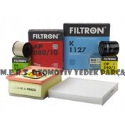 Resim Peugeot Partner 1.9 Dizel Filtron Filtre Bakım Seti 2003-2008 