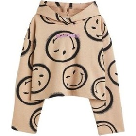 Resim Smile Kapüşonlu Kız Çocuk Sweatshirt 001 