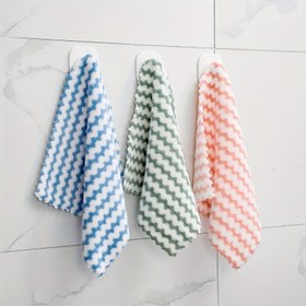 Resim 30 adet Renkli Mercan Fleece Temizlik Bezleri - Yağsız, Dökülmeyen, Çok Amaçlı Mutfak, Banyo ve Yatak Odası Havluları, Yumuşak Emici PET Malzemesi, Elektrik Gerektirmez, Mutfak Havluları 