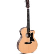 Resim Sigma GMC-STE Cutaway Elektro Akustik Gitar (Natural) 