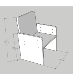Resim Emkawood Dream Montessori Sandalye 