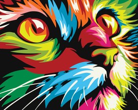 Resim Sayılarla Boyama Seti - Kedi Çocuklar İçin 