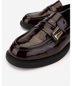 Resim Valmenti Kadın Hakiki Deri Bordo Rugan Loafer Ayakkabı 35 5648 Bn Ayk Sk24-25 Bordo Rgn Bordo Rugan 