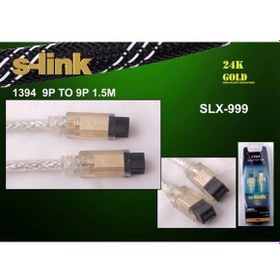 Resim S-link SLX-999 1.5mt 9-9 1394 Firewire Gold Kablo 