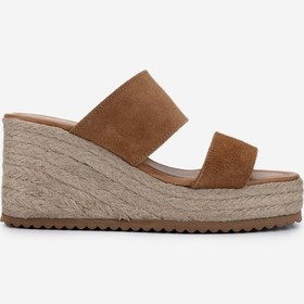 Resim Valmenti Kadın Taba Süet Topuklu Terlik 1147 330 Bn Trlk Y25 Taba Suet Taba 