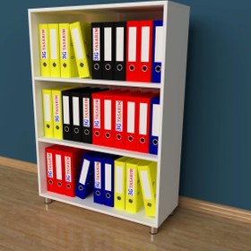 Resim 3G TASARIM Modüler Ofis Dolabı Evrak Dolabı Kitaplık 3g-006-ad-beyaz/90x35x130h 