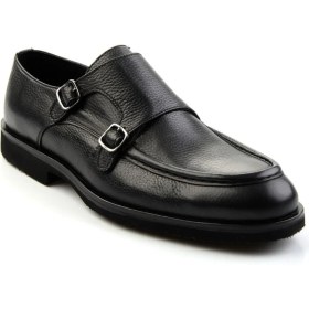 Resim Bambi Siyah Leather Erkek Klasik Ayakkabı E01755303040 