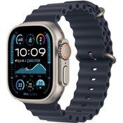 Resim Apple Watch Ultra 2 GPS + Cellular 49mm Natürel Titanyum Kasa + Bulut Mavisi Trail Loop - S/M 