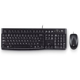 Resim VERTO LOGITECH MK120 TR Q USB KABLOLU KLAVYE VE MOUSE SET SİYAH 920-002560 