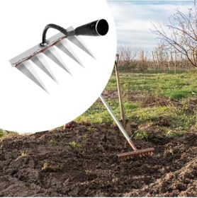 Resim Ankatek Suntek Bahçe El Tırmığı 20x13,5x28cm-5-dişli, Bahçe Bakımı Kolaylaştırıcı 