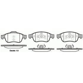 Resim MGA 55152 Fren Balatası Ön Megane III 08- Scenic III 08- Fluence 08- Captur 13- / Duster 10- Dokker 12- Lodgy 12- 