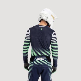 Resim Leatt Moto 5.5 UltraWeld Matcha Enduro Motosiklet Forması Yeşil Lacivert XL 