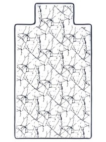 Resim Sevi Bebe Alt Açma Minderi - Kırmızı - Mermer Desen / Standart 