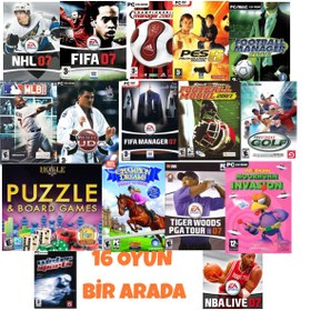 Resim Tigdes 16'lı Spor Oyunları Seti Pc Oyunu | Windows Uyumlu Futbol Basketbol Yarış | Flash Bellek Ile 