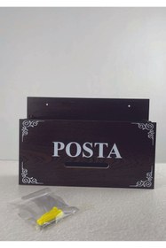 Resim TK WOOD CRAFTS Ahşap Posta ve Fatura Kutusu -Venge - Estetik, Dayanıklı ve Kullanışlı Tasarım 