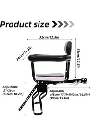Resim Asroya Elektrikli Bisiklet İçin Çocuk Ön Taşıyıcı E-Bike Rks-Skyjet Kadro Bağlantılı 